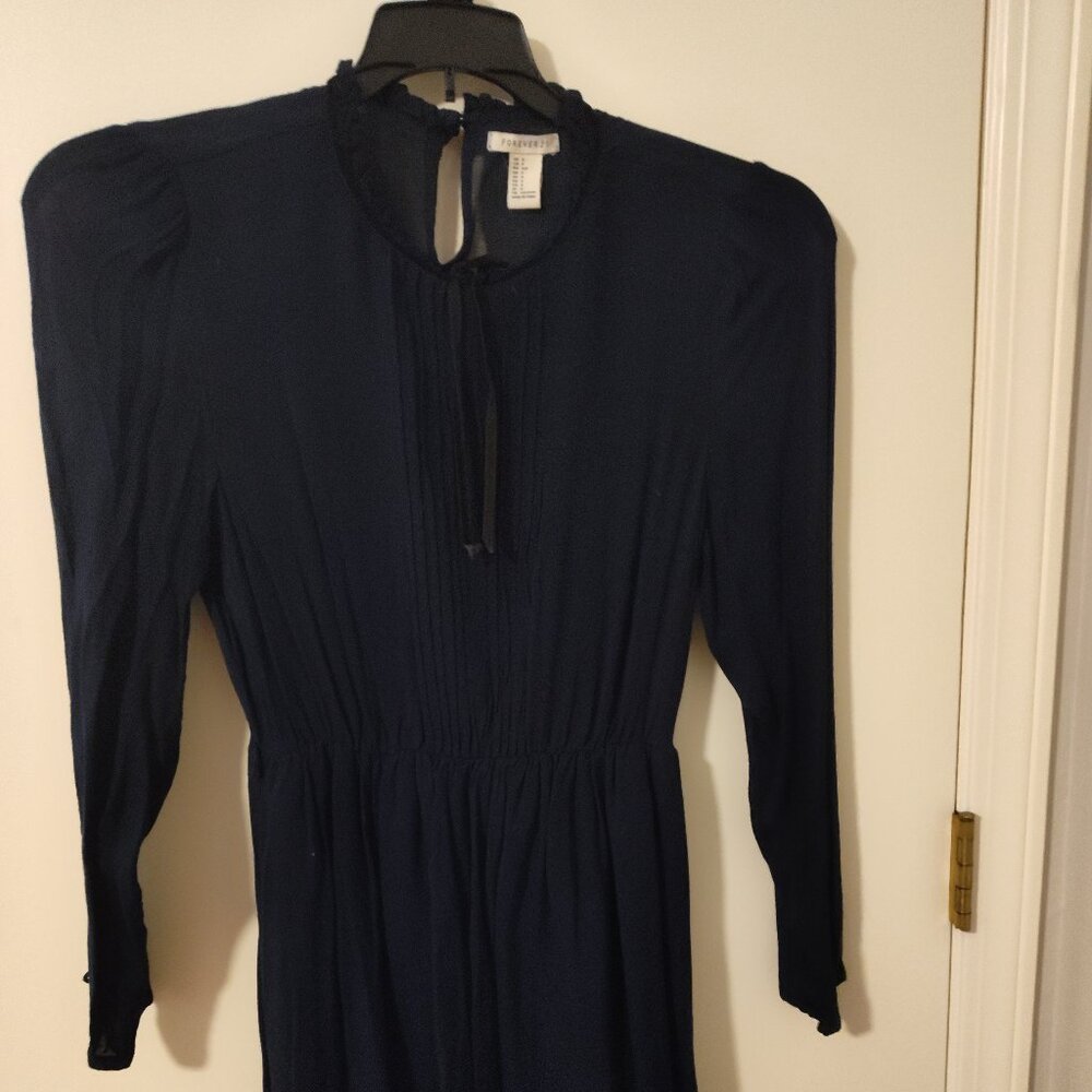 Size Small - Dark Navy Long Sleeve Dress